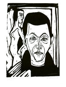Kirchner - Männerkopf - Sebstbildnis - 1926