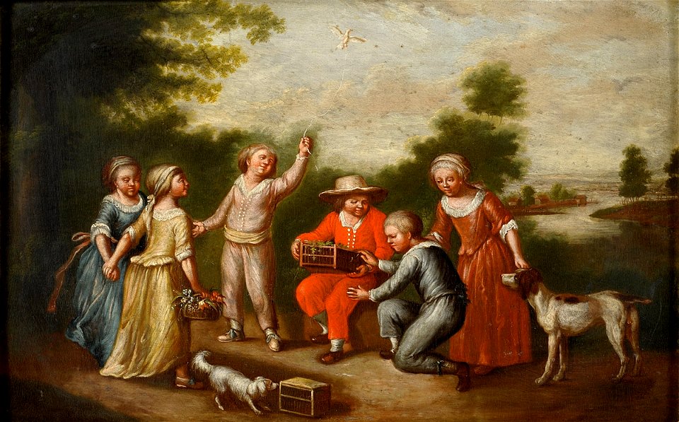Kinder beim Spiel in der Natur 18c 2