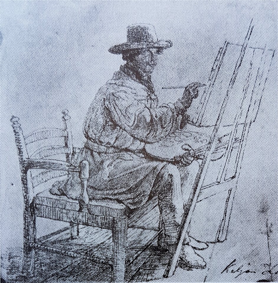 Kilian Zoll målar 1851 x Bengt Nordenberg