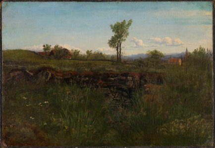 Kitty Kielland - Landscape Study from the Environs of Carlsruhe - NG.M.00528c - National Museum of Art, Architecture and Design