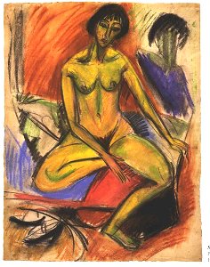 Kirchner - Sitzender weiblicher Akt