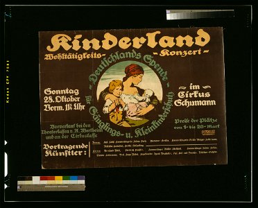 Kinderland Wohltätigkeitskonzert LCCN2004666119. Free illustration for personal and commercial use.