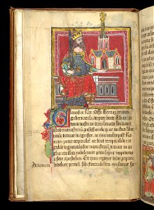 King Offa, In Catalogue Of the Benefactors Of St. Albans Abbey - BL Cotton Nero D VII f3v