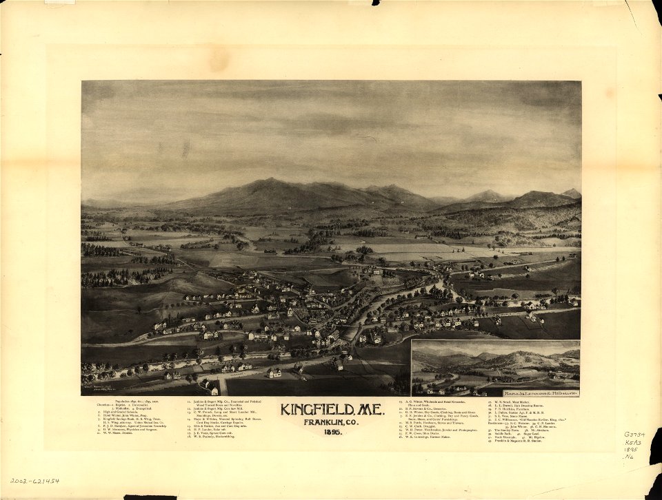 Kingfield, Me., Franklin Co., 1895. LOC 2002621454