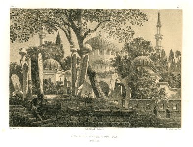 Kilitch Djamissi ou Mosqué du Sabre à Eyoub (Constantinople) - Flandin Eugène - 1853