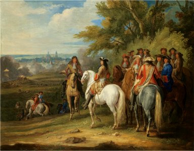 King Louis XIV at the taking of Maastricht, 30 June 1673 by Adam Frans van der Meulen Limburgs Museum L24496