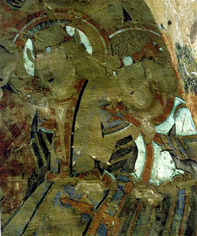 King Suvarnapusa and his Queen in Cave 69 (dated 600-647 CE per Chinese sources)