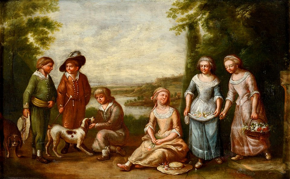 Kinder beim Spiel in der Natur 18c 1
