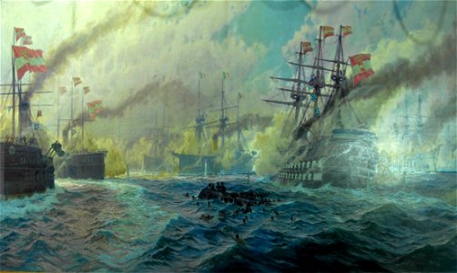 Kircher Seeschlacht bei Lissa 1866