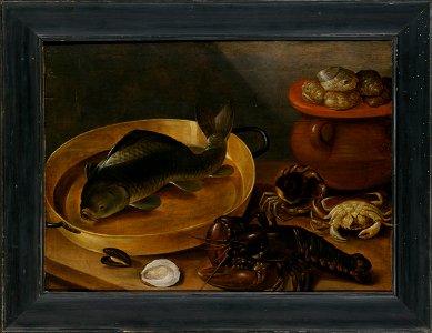 Kitchen Still Life with a Carp and Shellfish - Nationalmuseum - 23028