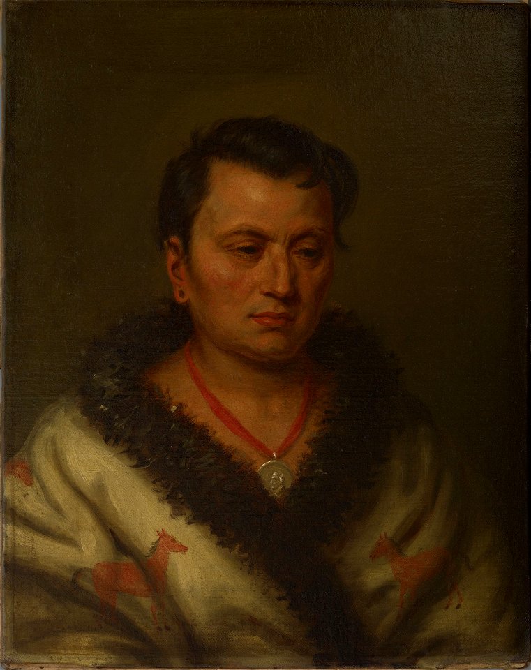 Charles Bird King - Au Pantan Go Mahas Chief (1834)