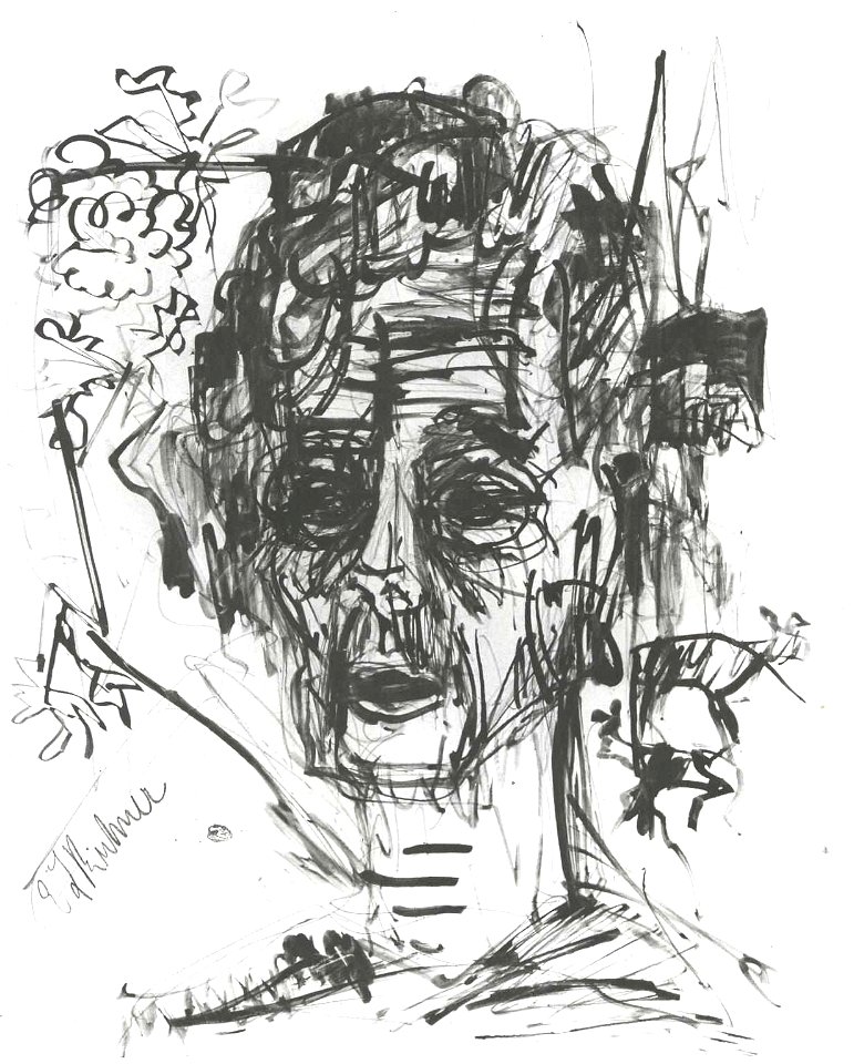 Kirchner - Selbstbildnis unter Morphium