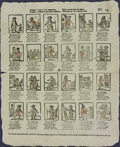 Kindren! zo ge u wilt vermaaken, koomt, beschouwt dan deeze snaaken-Catchpenny print-SMC K 0116