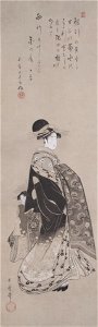 Kitagawa Utamaro - Courtesan in Procession - Google Art Project