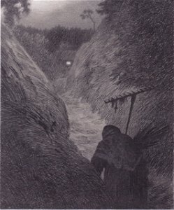 Kittelsen - Die Pest kommt - 1896