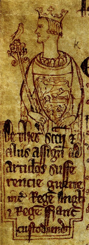King Edward I from memoranda roll