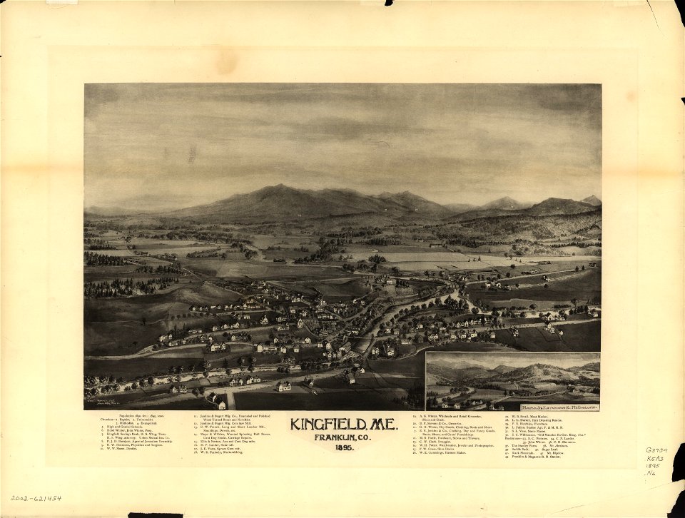 Kingfield, Me., Franklin Co., 1895. LOC 2002621454