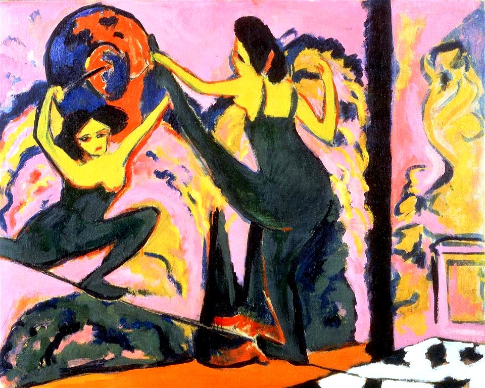 Tightrope Walk by Ernst Ludwig Kirchner