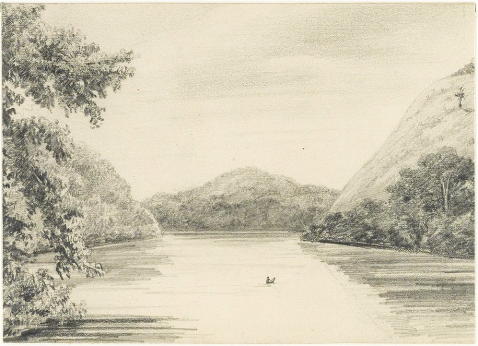 KITLV - 36A243 - Borret, Arnoldus - Plantation Berg and Daal, Surinam - Pencil - Circa 1880
