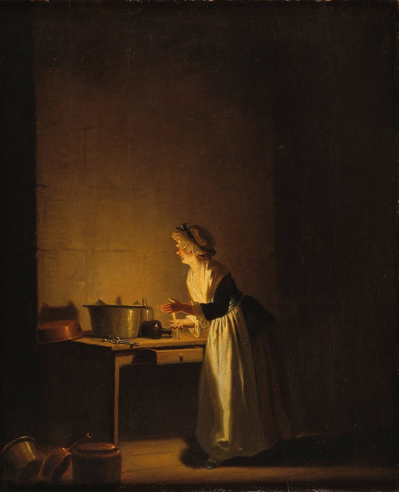 Kitchen Scene (Pehr Hilleström d.ä.) - Nationalmuseum - 18114