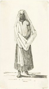 KITLV - 36B280 - Borret, Arnoldus - Hindu woman - Pen and ink - Circa 1880