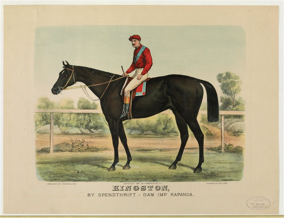 Kingston, by Spendthrift - dam imp. Kapanga LCCN92501099