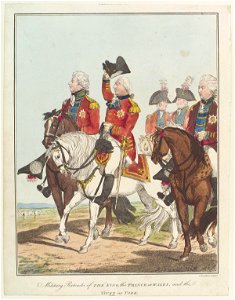 King George IV; King George III; Frederick, Duke of York and Albany by Charles Tomkins. Free illustration for personal and commercial use.