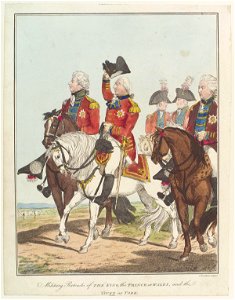 King George IV; King George III; Frederick, Duke of York and Albany by Charles Tomkins