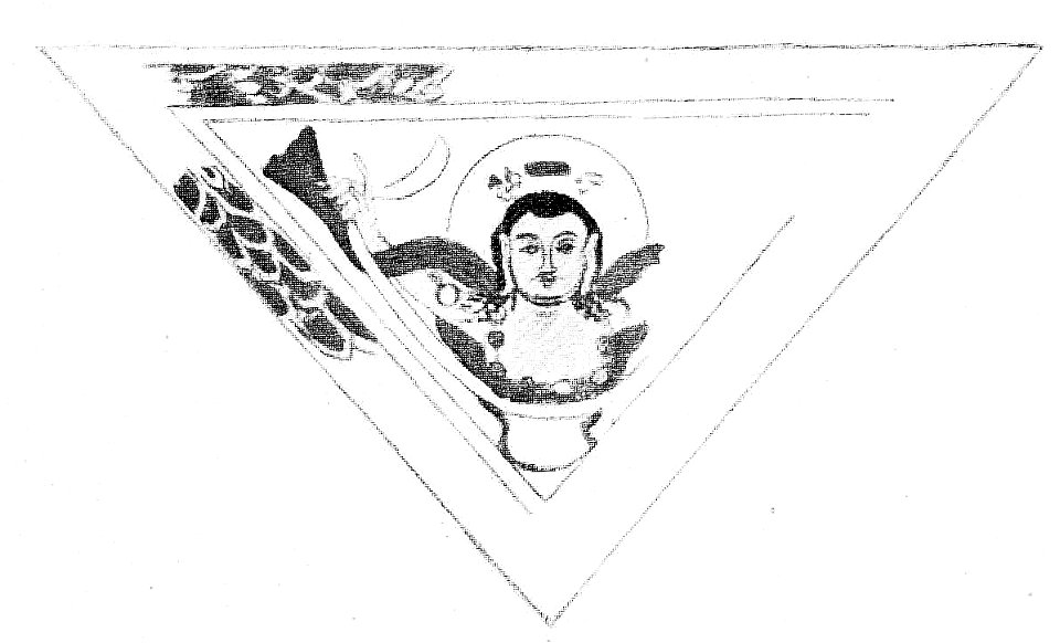 Kizil, Cave of the Painters, Fig 333 (ceiling corner)