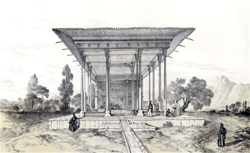 Kiosk Mirrors house2 by Eugène Flandin