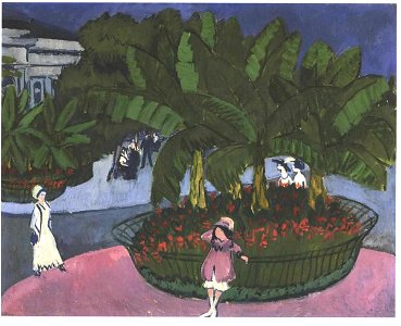 Kirchner - Das Bocksett - Albertplatz in Dresden