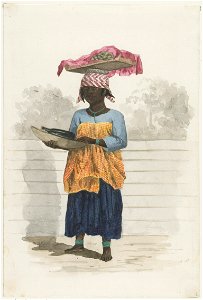 KITLV - 36A223 - Borret, Arnoldus - Cookies window - Water colour - Circa 1880