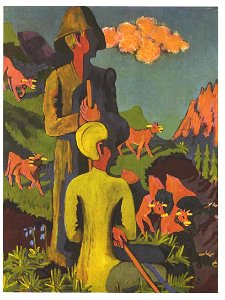 Kirchner - Hirten am Abend