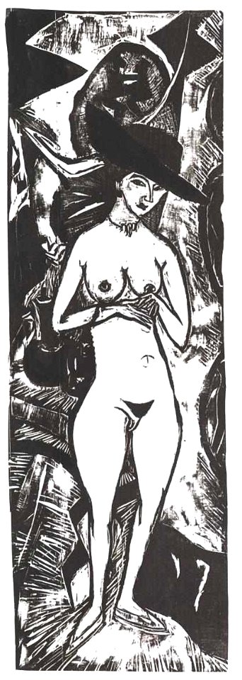 Kirchner - Akt mit schwarzem Hut 001