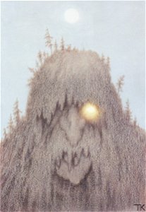 Theodor Kittelsen - Waldtroll - 1906. Free illustration for personal and commercial use.