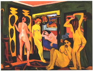 Kirchner - Badende im Raum