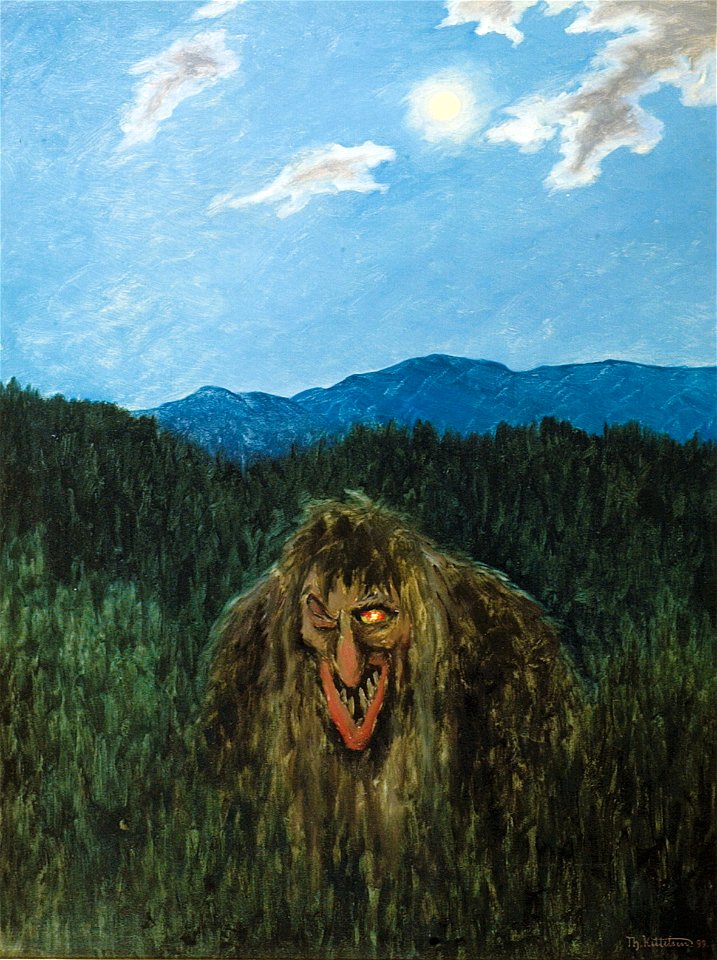 Theodor Kittelsen - Skovtrold (1899)