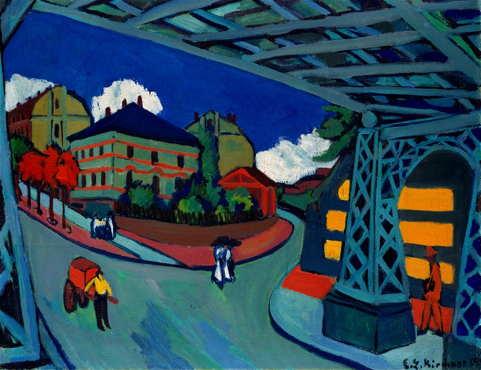 Ernst Ludwig Kirchner - Eisenbahnüberführung Löbtauer Straße in Dresden