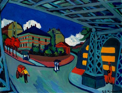 Ernst Ludwig Kirchner - Eisenbahnüberführung Löbtauer Straße in Dresden