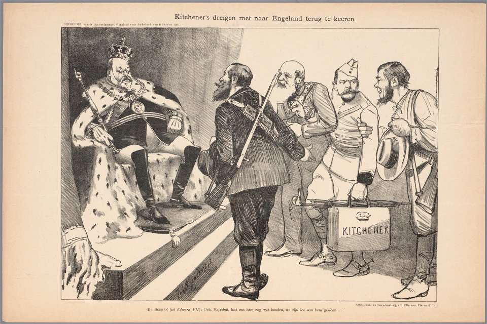 Kitchener's dreigen met naar Engeland terug te keeren, objectnr A 16486