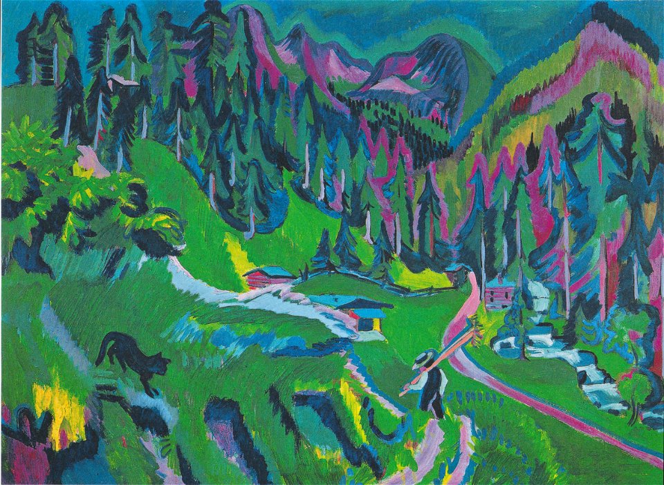Kirchner - Landschaft Sertigtal