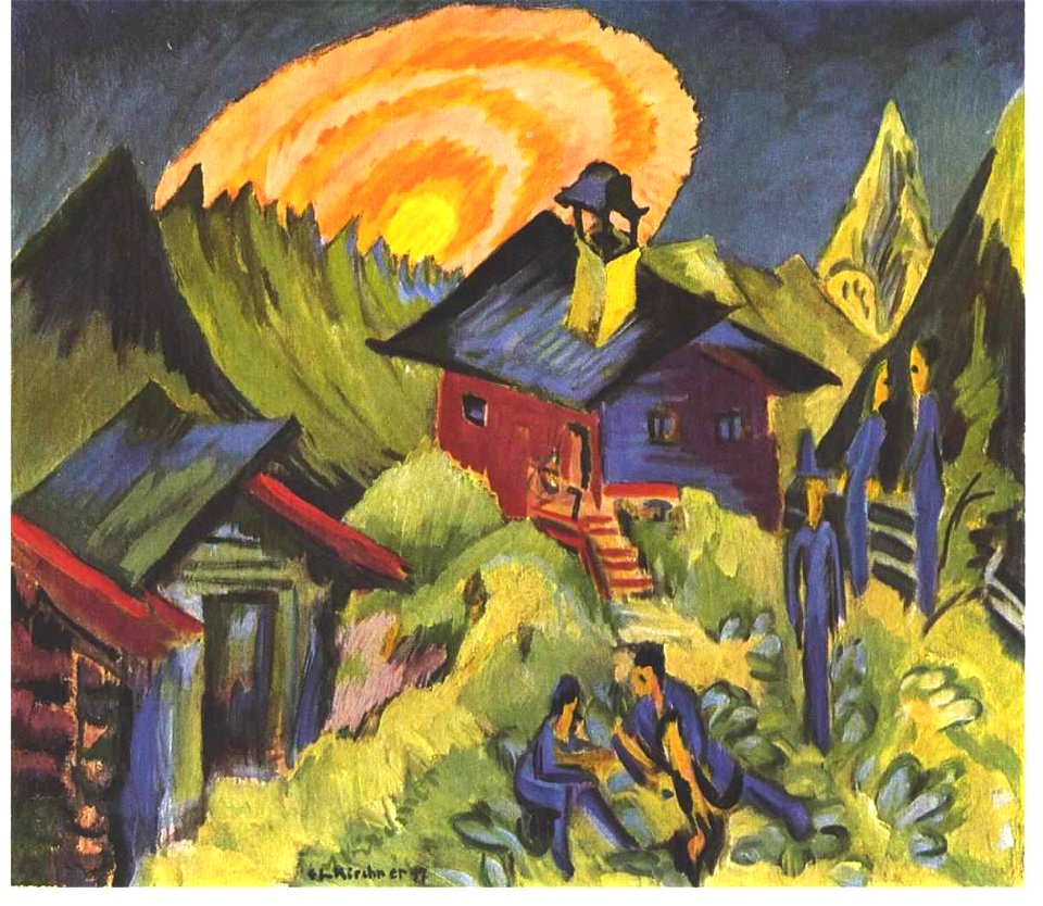 Kirchner - Mondaufgang auf der Staffelalp