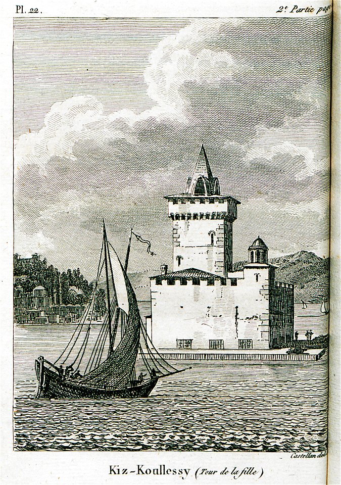 Kiz-Koullessy (Tour de la fille) - Castellan Antoine-laurent - 1811