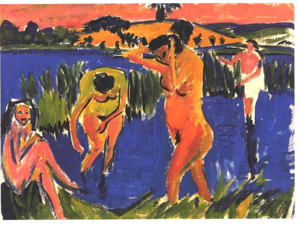 Kirchner - Vier Badende