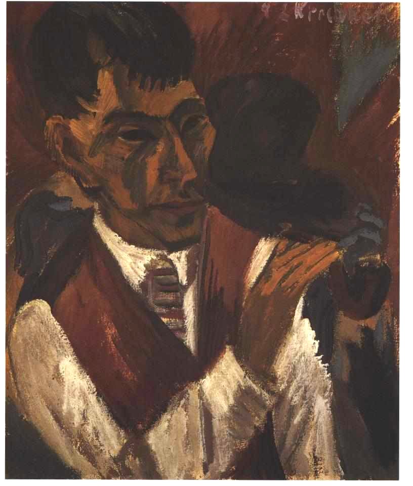 Kirchner - Otto Mueller mit Pfeife