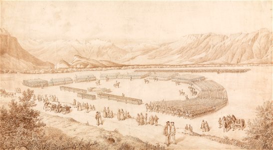 Kirchenparade Brederiser Haide 1850