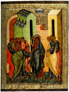 Kirillo-Belozersky iconostasis 21 - Doubting Thomas