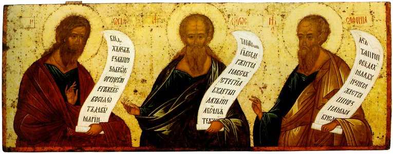 Kirillo-Belozersky iconostasis 06. Hosea, Amos, Zephaniah