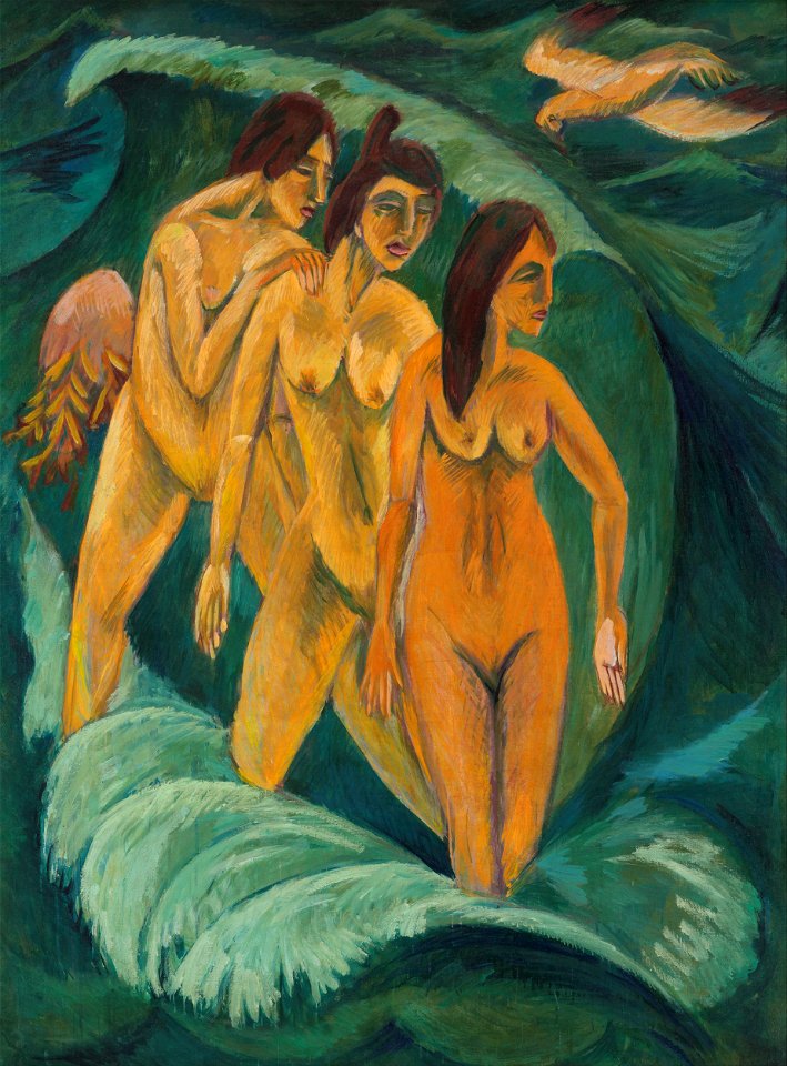 Ernst Ludwig Kirchner - Three bathers - Google Art Project