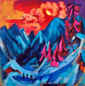 Kirchner - Wintermondlandschaft